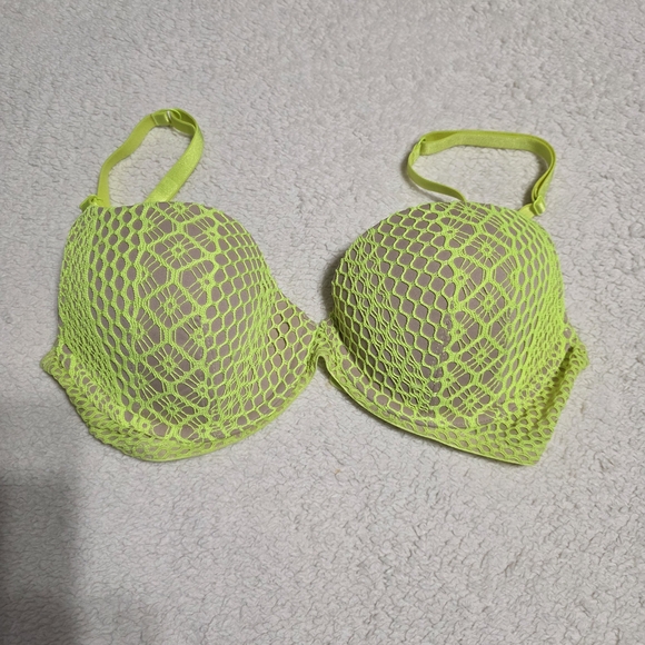 Victoria's Secret Other - Victoria's Secret Lime Fishnet Bra. NWOT.  36C